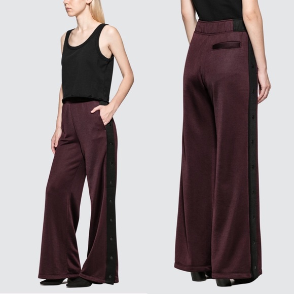 ALEXANDER WANG T Sleek French Wide Leg Pants- Med